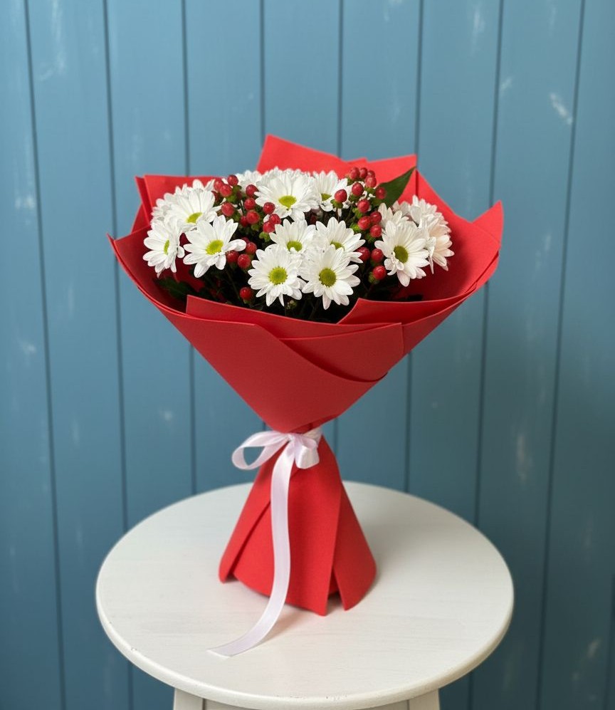 Букет цветов из: Хризантемы в Семилуках