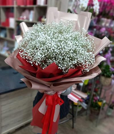 Букет цветов из: Гипсофила в Семилуках