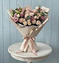 Букет цветов из:  Розы и Лизиантусы #REPLACE_PRED# Семилуках