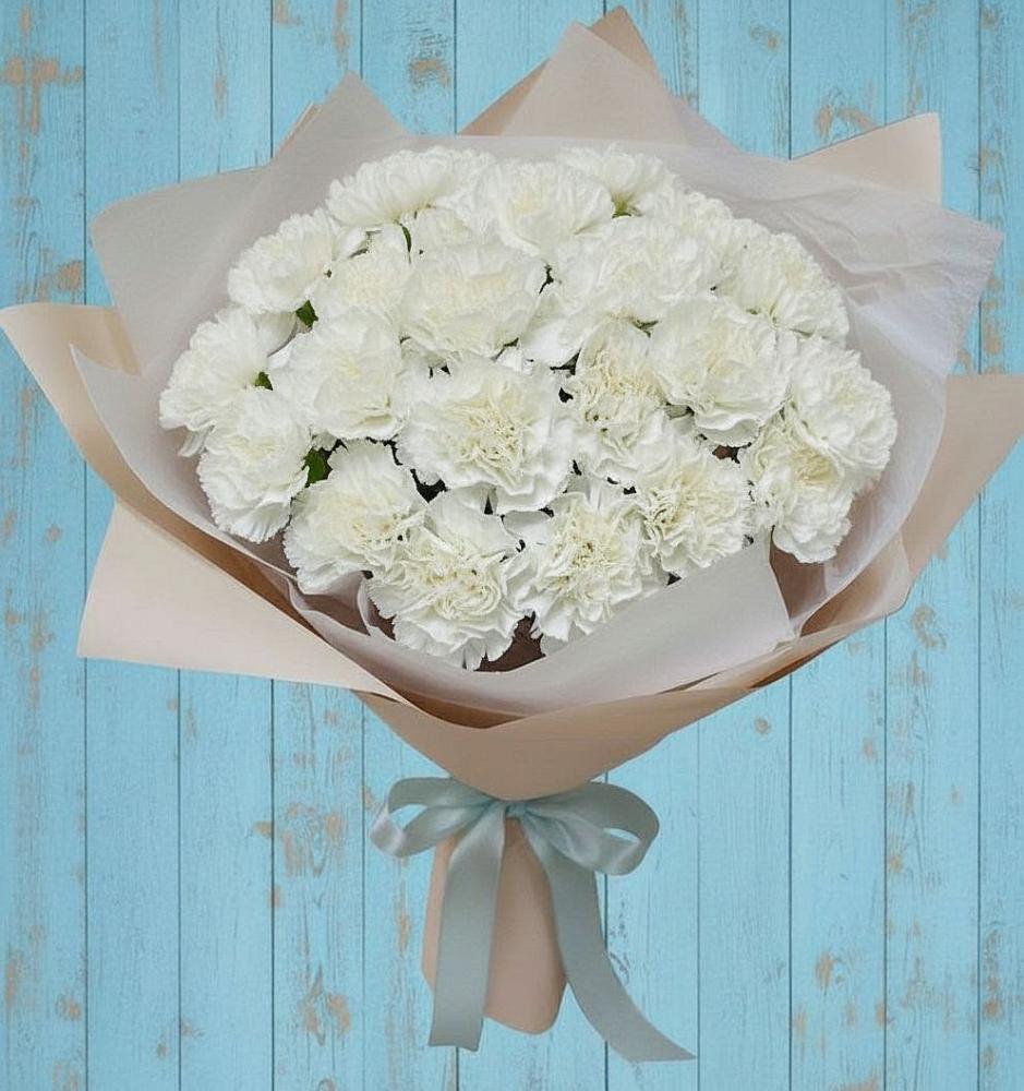 Букет цветов из: Гвоздики в Семилуках