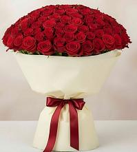 Букет 101 Красная роза Милано в Семилуках
