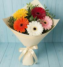 Букет цветов из:  Герберы #REPLACE_PRED# Семилуках