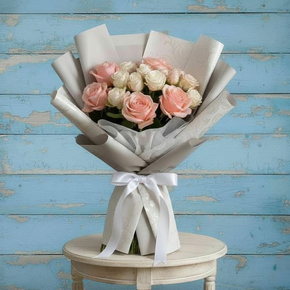 Букет цветов из: Розы в Семилуках