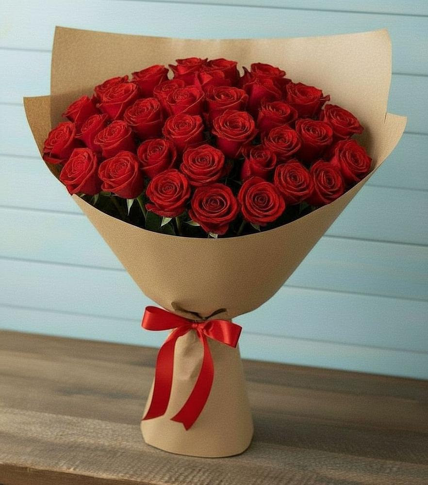 Букет Красные розы Милано в Семилуках