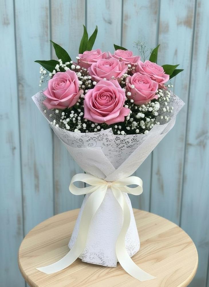 Букет цветов из: Розы в Семилуках