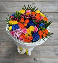 Букет цветов из:  Розы и Хризантемы в Семилуках