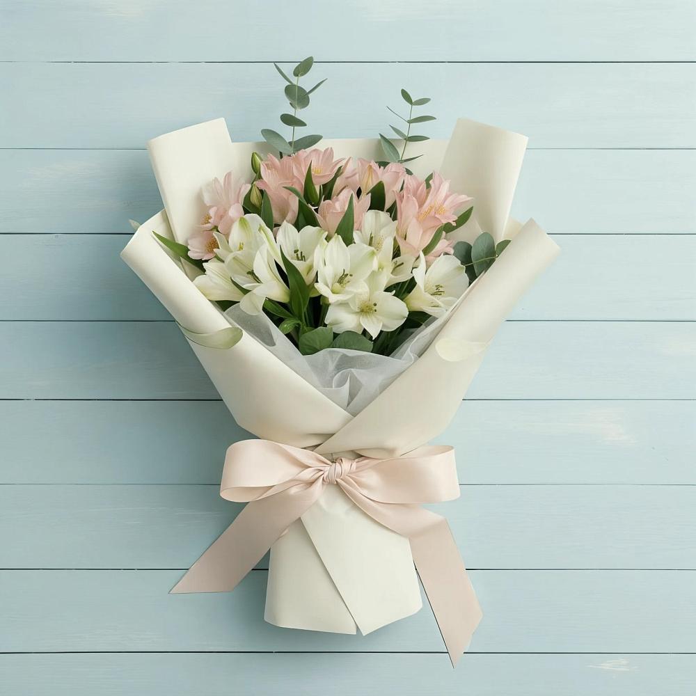 Букет цветов из: Альстромерии в Семилуках